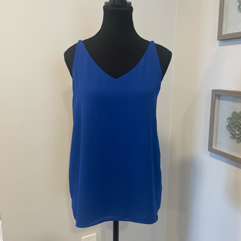 Reitmans Cobalt Blue Camisole with V-Neck EUC - Picture 1 of 9
